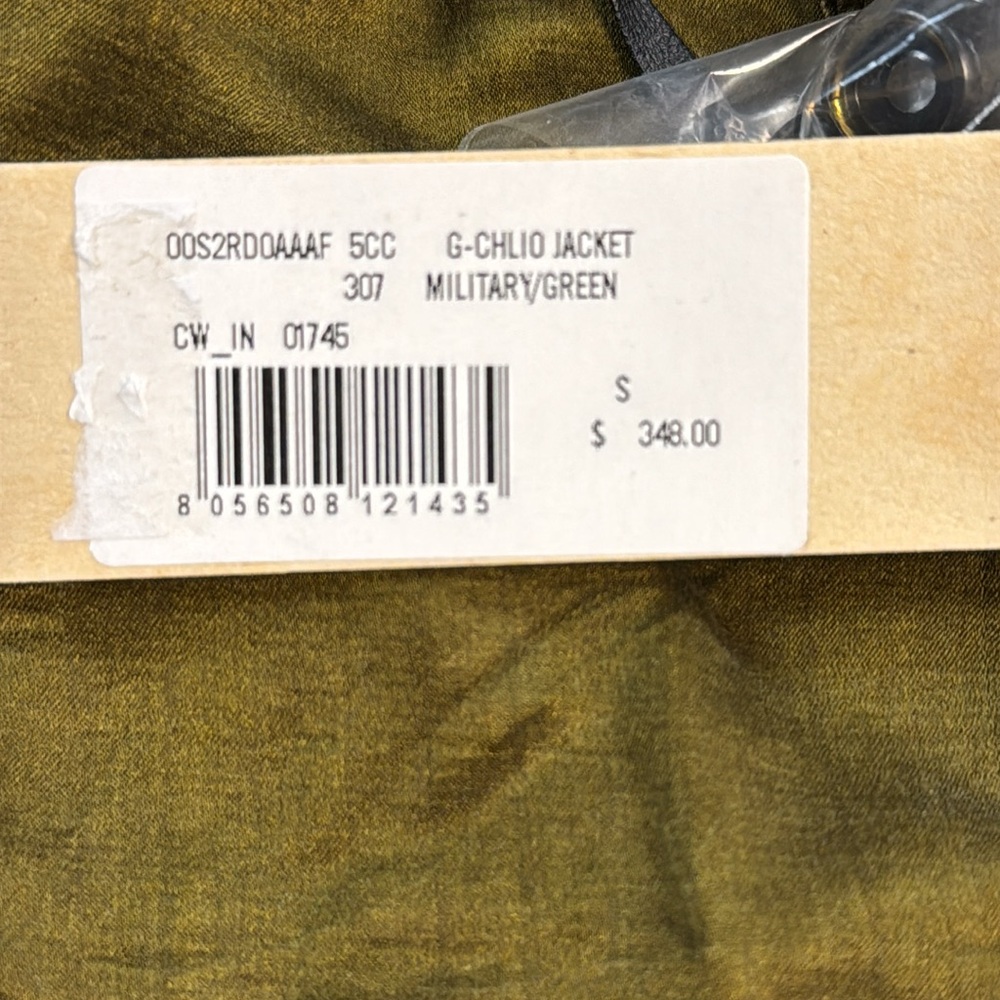 NEW Diesel Jacket in Military Green Size Small 70% Cotton 30% Silk - Picture 10 of 17